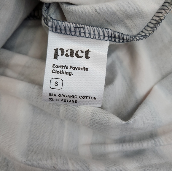 Pact NWT Swell Striped Flare Dress - Picture 5 of 8